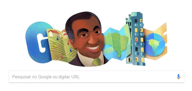 Geógrafo Milton Santos é homenageado por doodle do Google