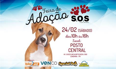 Feira de Adoção Animal acontece neste sábado em Londrina