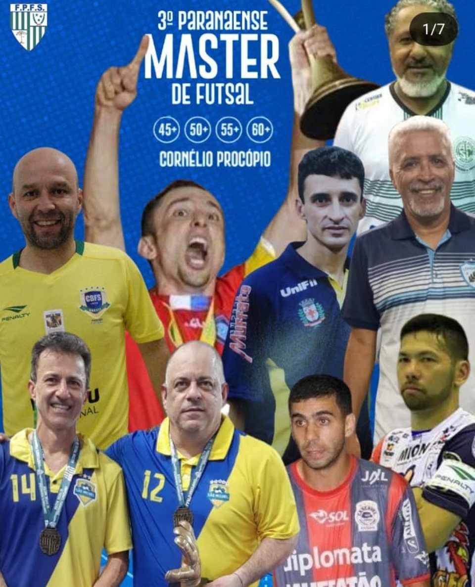 Em Cornélio, Começa nesta quinta-feira, III Campeonato Paranaense de Futsal Master 2025