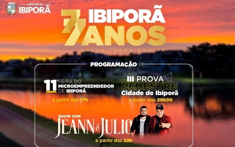 Ibiporã celebra 77 Anos com grande festa no Lago Dom Pedro Zilli