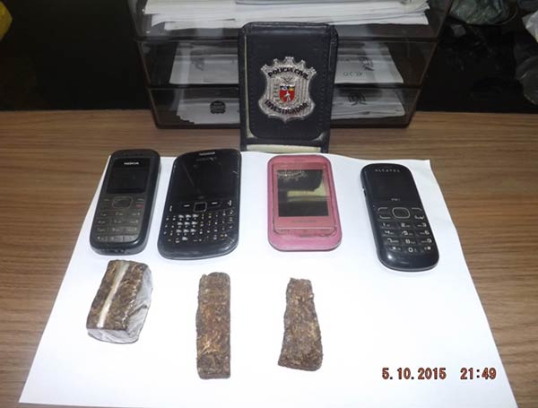 Policia Civil prende indivíduo arremessando drogas e celulares na cadeia