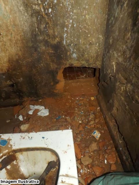 Agentes carcerários encontra buracos nas celas dos presos da Cadeia Pública em Cornélio