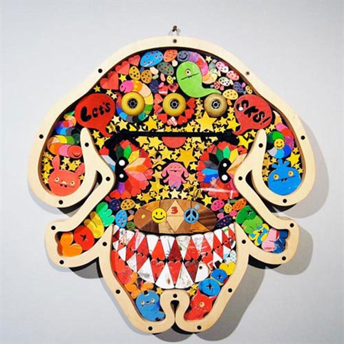 <b>Skates quebrados viram esculturas coloridas</b> Reaproveitar ÃƒÆ’Ã‚Â© preciso