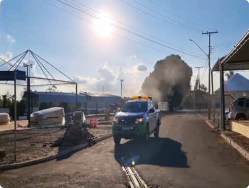 Parque Ney Braga Eventos recebe fumac para preveno da dengue antes da ExpoLondrina 2025